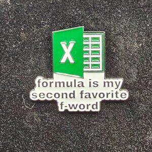 Spreadsheet Sass Enamel Pin | Formula Lover